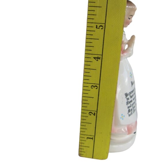 Vintage Enesco Mother in Kitchen Prayer Pink Lady Napkin Holder Ceramic Japan - Picture 8 of 8